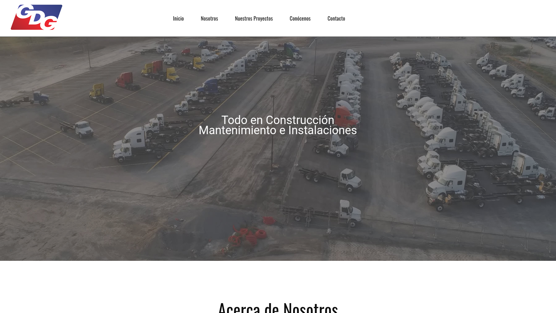 GDGSA Construcción - Sitio Corporativo